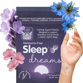 Patch de sommeil Laki Naturals vue avant avec emballage