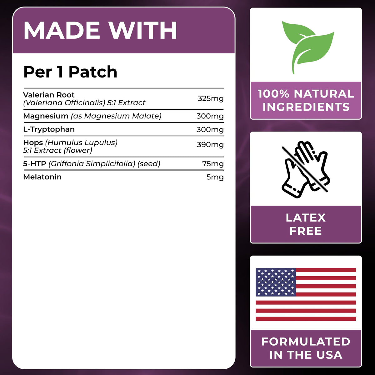 Patch de sommeil Ledisa sur la peau, application sur le bras
