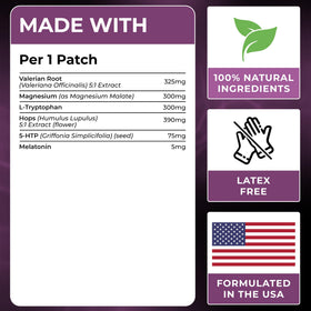 Patch de sommeil Ledisa sur la peau, application sur le bras