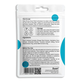 Patch de soutien daily DUORI avec instructions d'utilisation