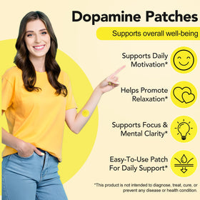 Patch Dopamine ZBQIEX sur peau propre et sèche