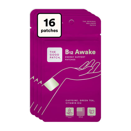 Patch Énergisant B12 The Good Patch vue de face avec emballage
