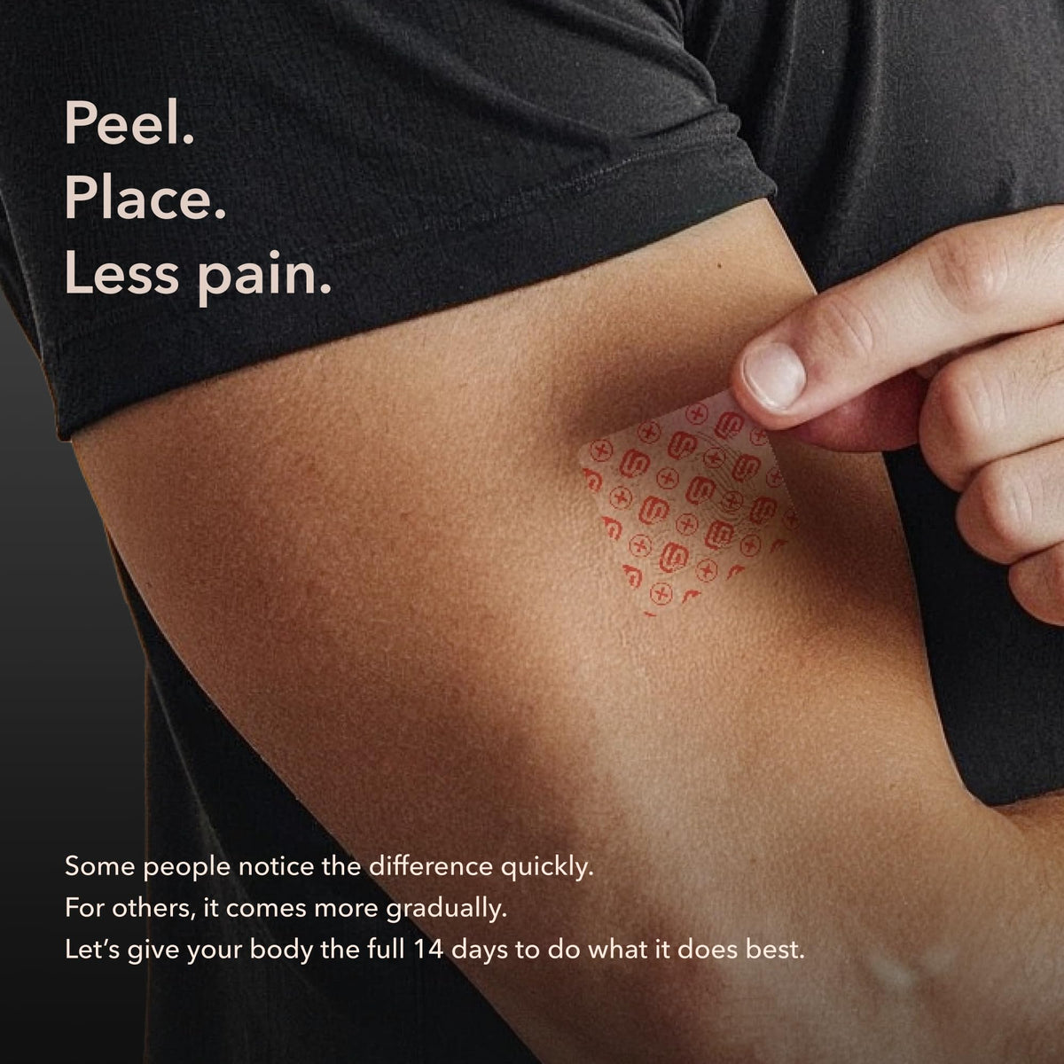 Patch Freedom en gros plan sur la peau