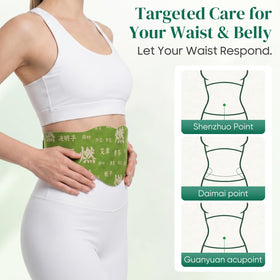 Patch Herbal Balance 5 pièces application sur abdomen