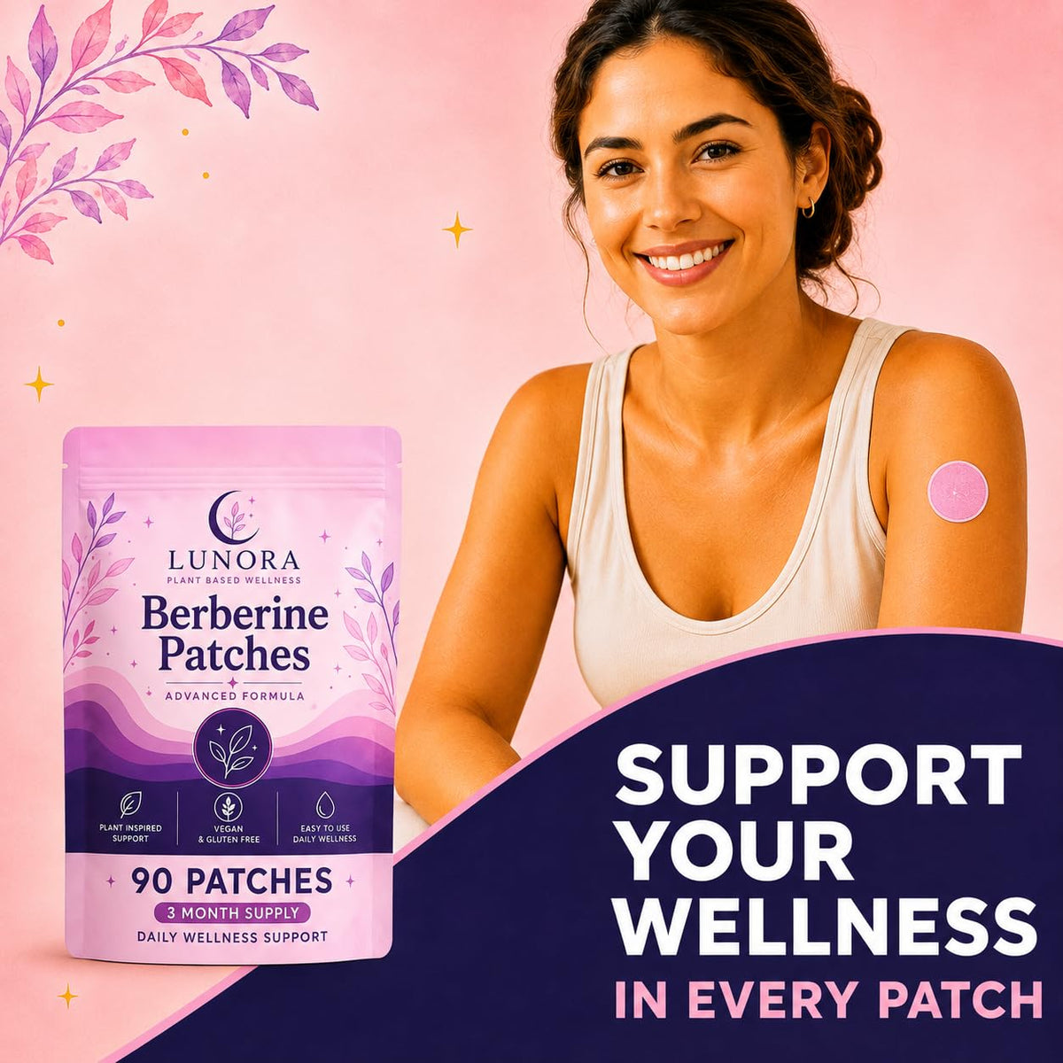 Patch Lepac sur peau propre et sèche, démonstration d'utilisation