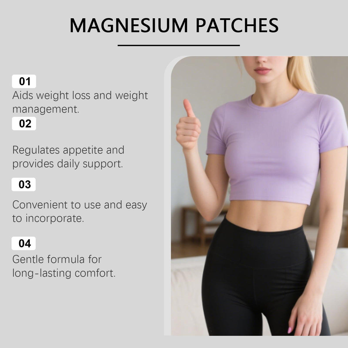 Patch magnésium, emballage ouvert