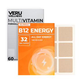 Patch multivitamine Veru Wellness bariatrie avec B12 et fer, vue de face