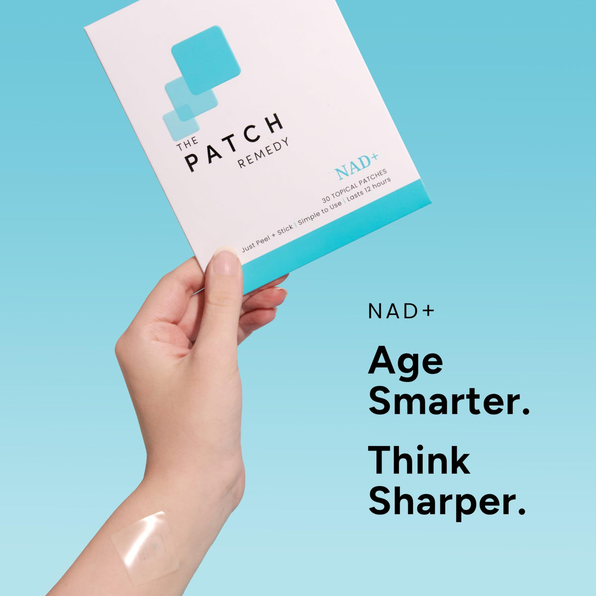 Patch NAD+ The Patch Remedy, détail de la texture et des ingrédients