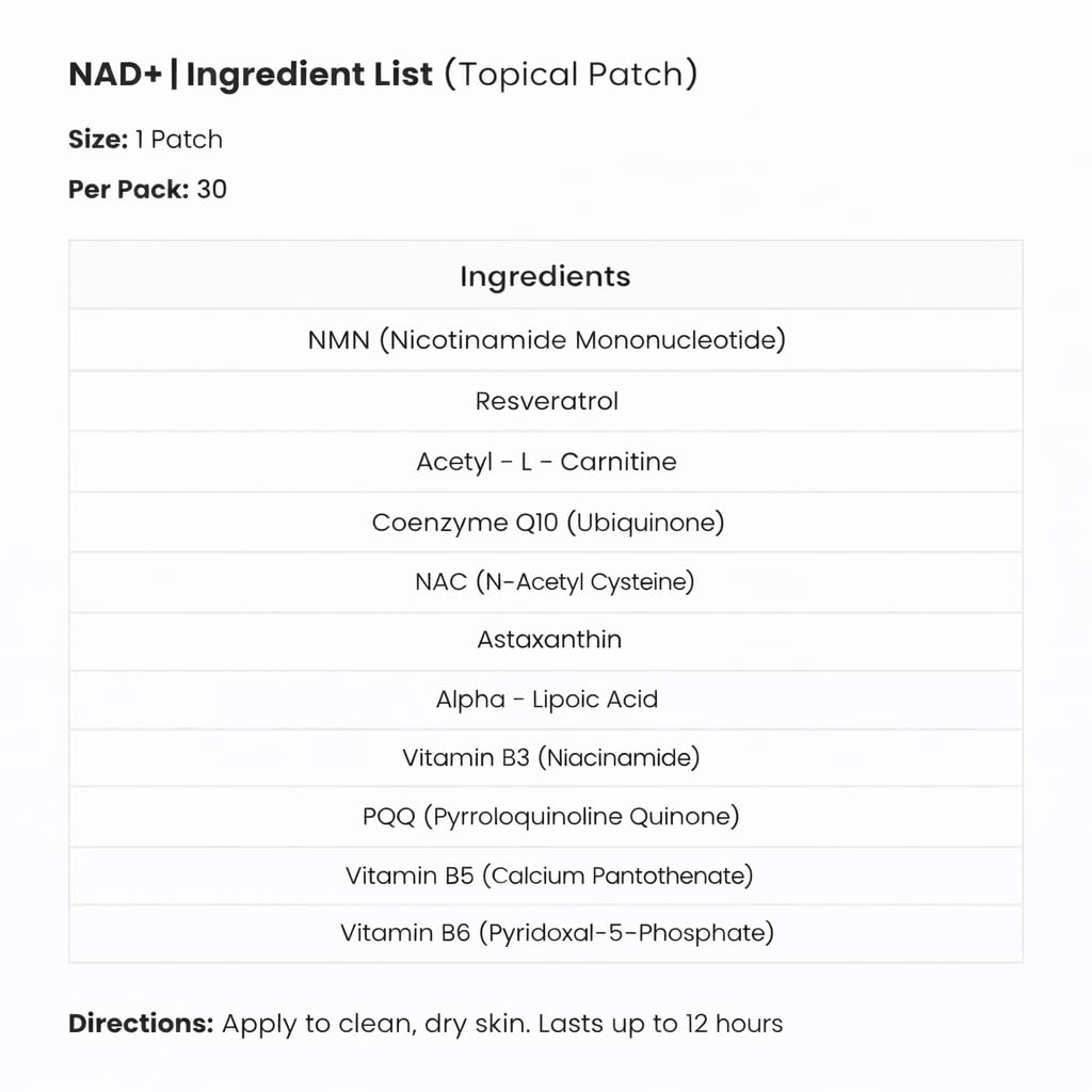 Patch NAD+ The Patch Remedy, présentation du produit