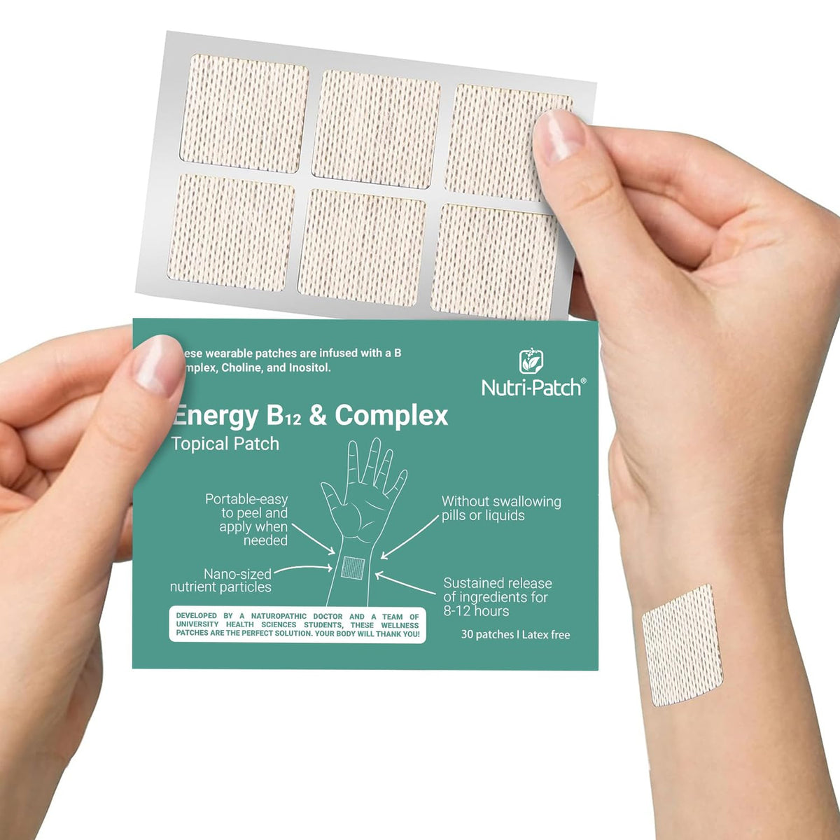 Patch NUTRI-PATCH Énergie B12 Complexe vue avant