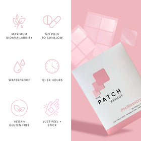 Patch Pré-Menstruel The Patch Remedy appliqué sur la peau