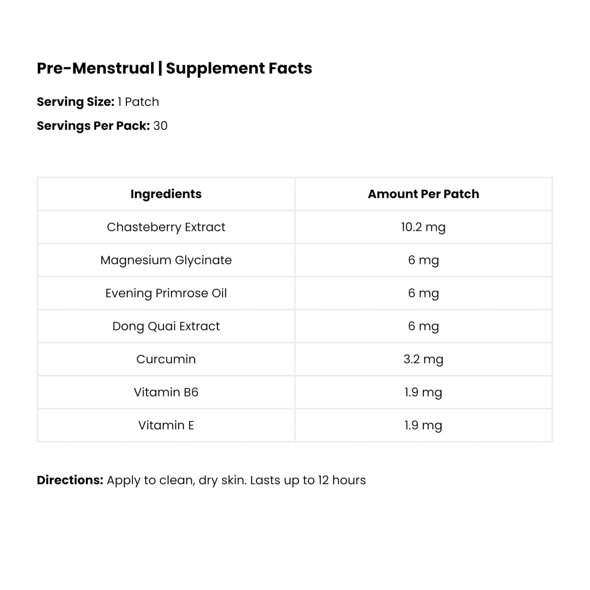 Patch Pré-Menstruel The Patch Remedy avec chasteberry et huiles essentielles