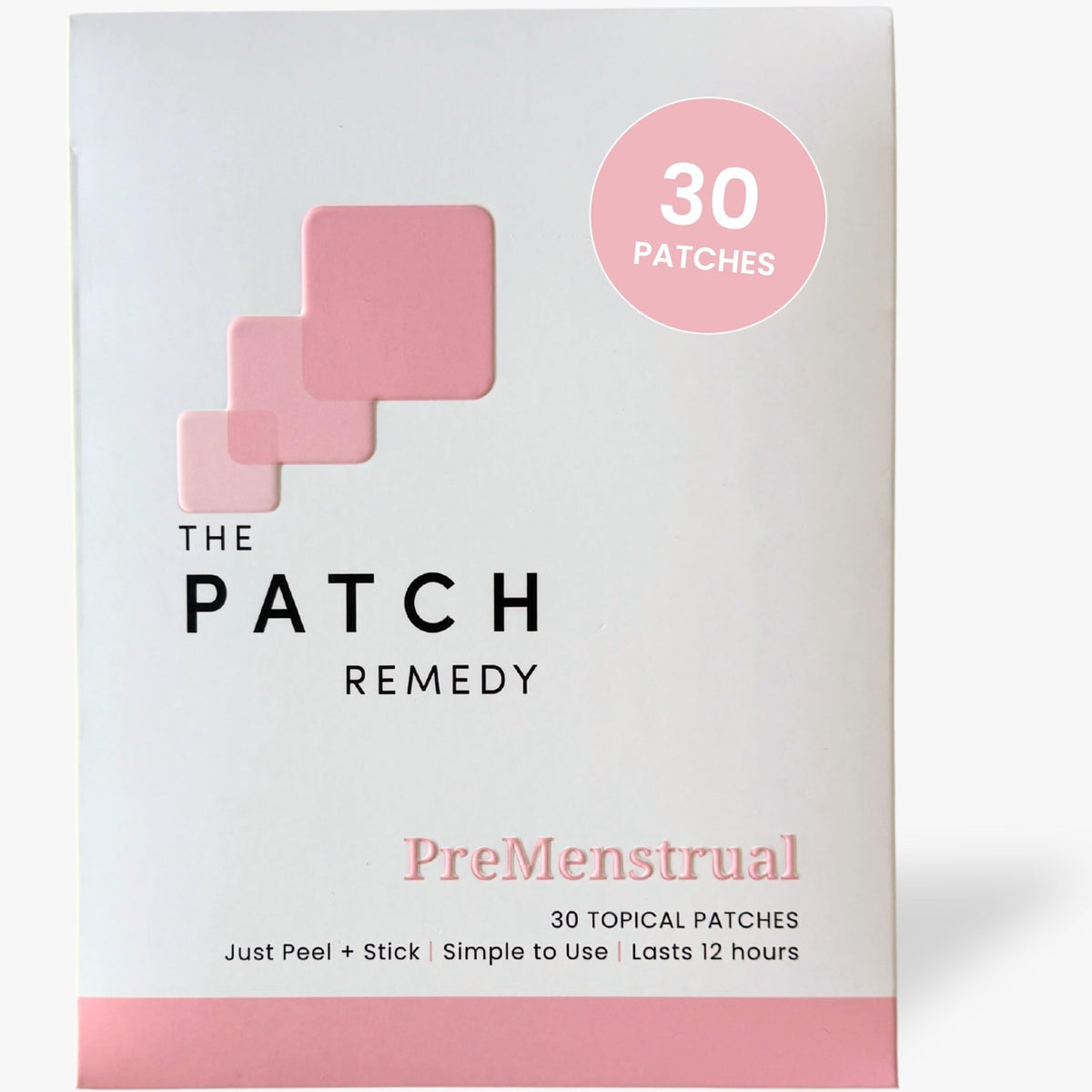 Patch Pré-Menstruel The Patch Remedy vue avant avec 30 patches