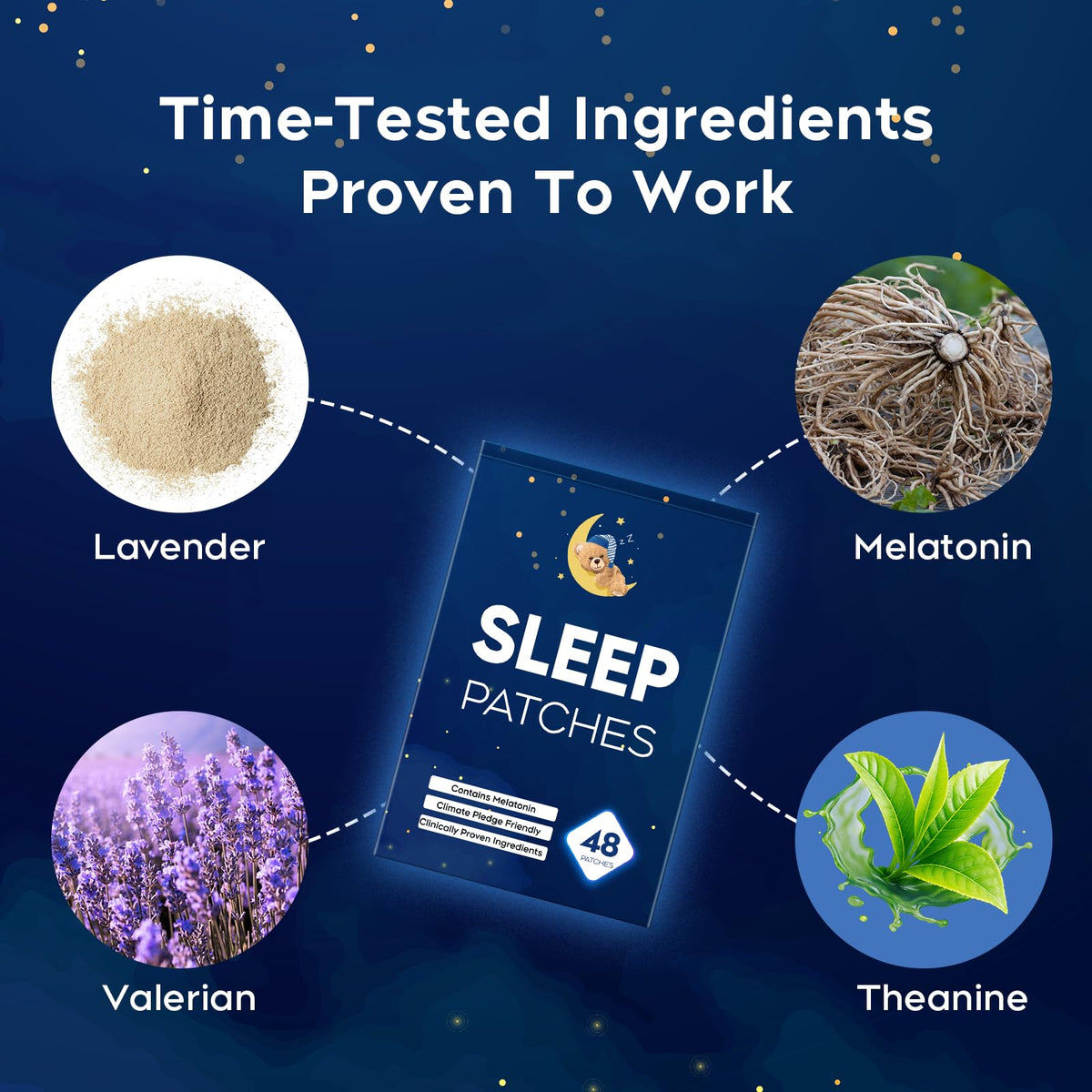 Patch RAAYAM de sommeil profond, application sur la peau
