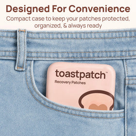 Patch toast-shaped sur fond blanc