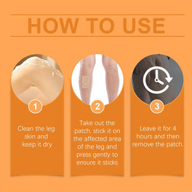 Patch varices etitek à côté de produits de soins pour la peau