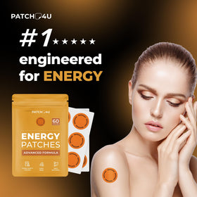 PATCH4U Patches Énergétiques B12 présentés avec d'autres compléments