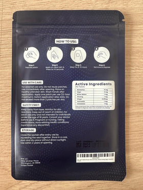 Patches CELVON en utilisation sur une main