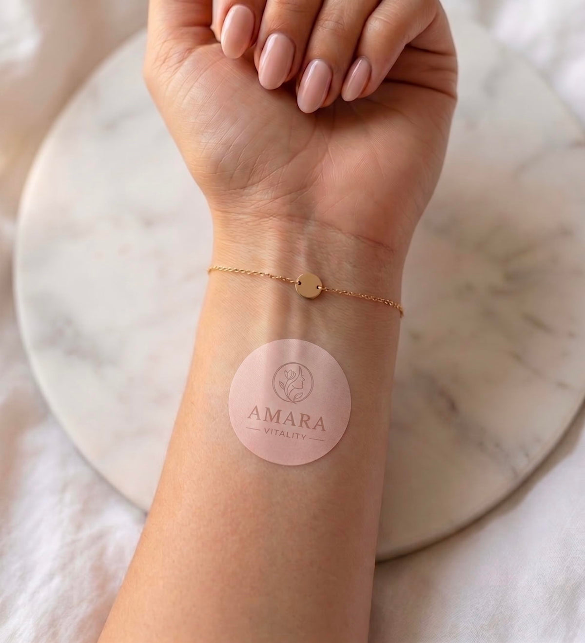 Patches de berbérine Amara Vitality - application sur la peau