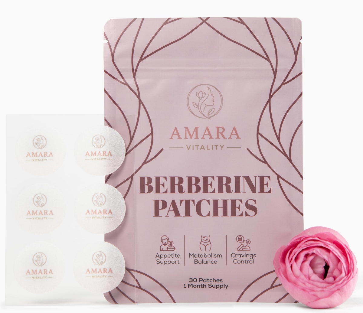 Patches de berbérine Amara Vitality - vue avant