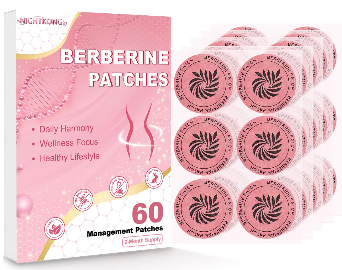 Patches de Berbérine NightKong en boîte avec 60 unités