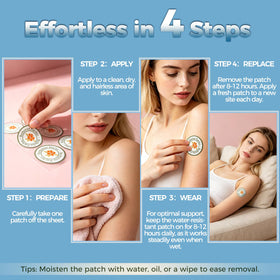 Patches de Berbérine Obgteh application sur la peau