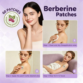 Patches de berbérine Platicat avec des éléments de nature