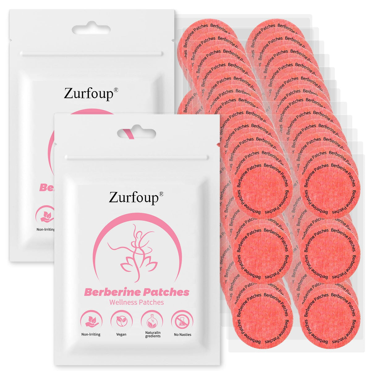 Patches de Berbérine Zurfoup 60PCS vue de face