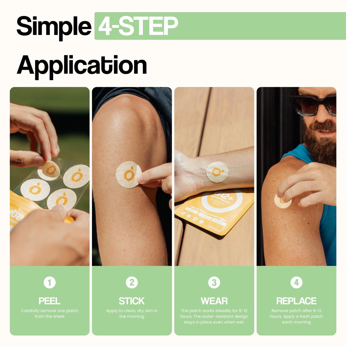 Patches de collagène Vytadose à côté de produits de beauté