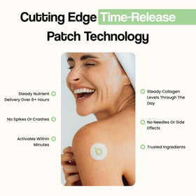 Patches de collagène Vytadose avec ingrédients visibles