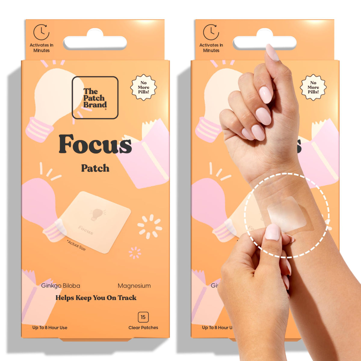Patches de Concentration The Patch Brand, pack de 30 unités