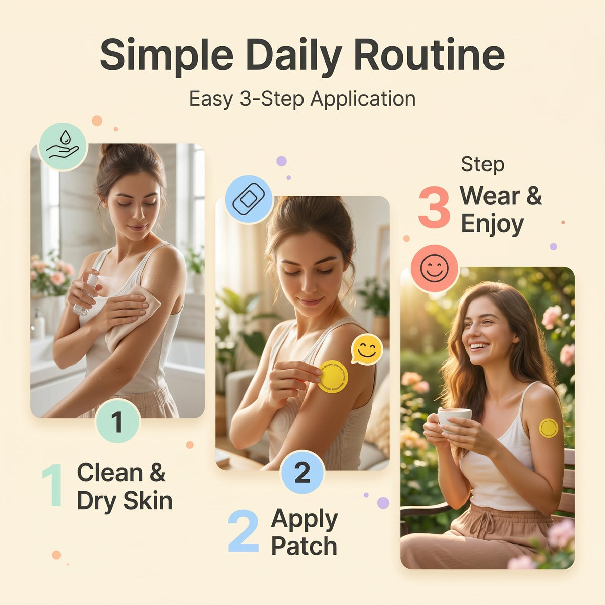 Patches de dopamine MindTone avec vue de profil