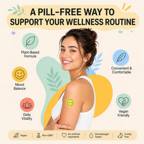 Patches de dopamine WCOVOMST avec design jaune discret