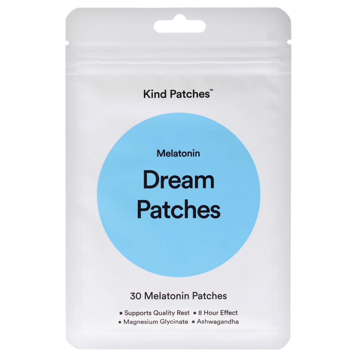 Patches de Mélatonine Kind Patches en vue de face avec emballage