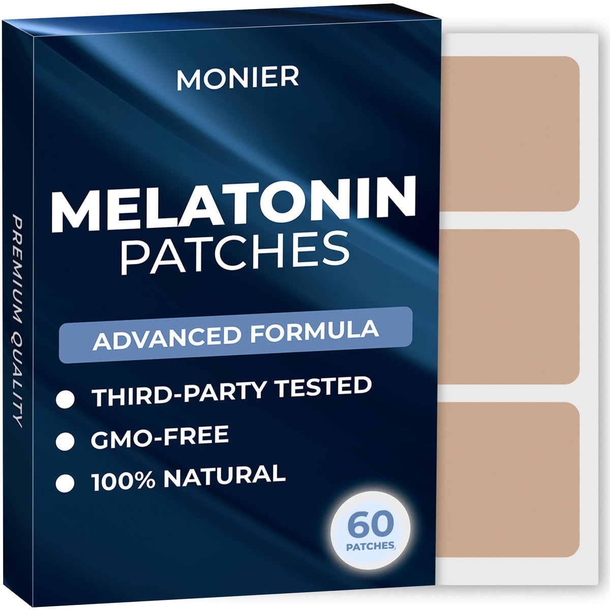 Patches de Mélatonine MONIER vue de face avec emballage