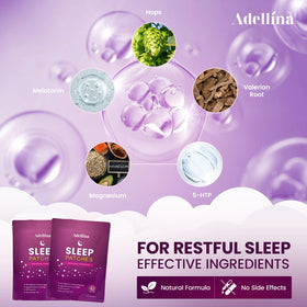 Patches de sommeil Adellina sur une surface propre