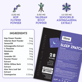 Patches de sommeil Klova avec mélatonine et ashwagandha