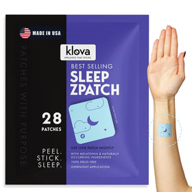 Patches de sommeil Klova, boîte de 28 unités avec mélatonine