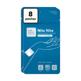 Patches de Sommeil Nite Nite au Chanvre Melatonin de The Good Patch, vue de face