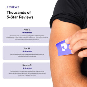 Patches de sommeil Pure Patch en utilisation nocturne