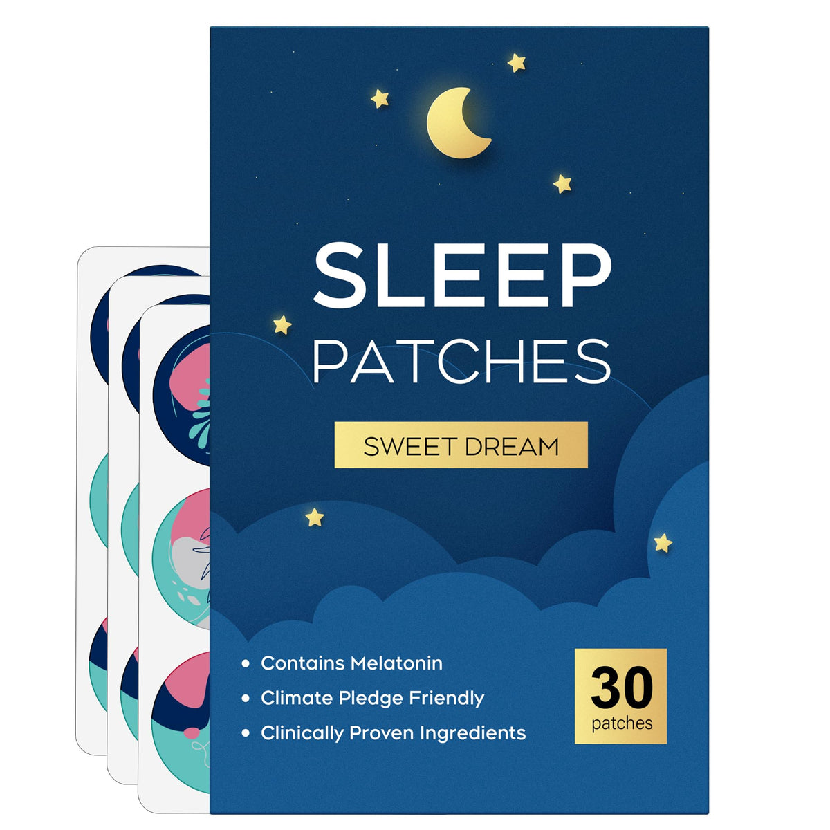 Patches de sommeil RAAYAM 30 pack vue avant avec emballage
