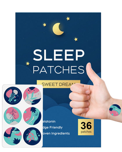 Patches de sommeil RAAYAM, boîte de 36 unités, vue de face