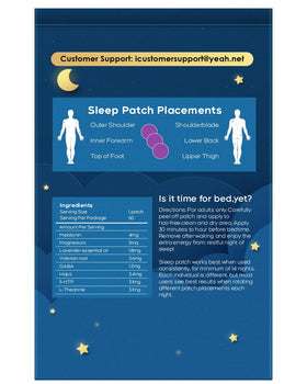 Patches de sommeil RAAYAM, packaging et contenu