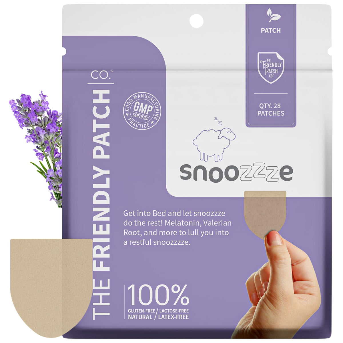 Patches de sommeil The Friendly Patch CO. vue de face