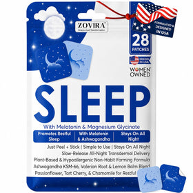 Patches de sommeil ZOVIRA vue de face avec emballage