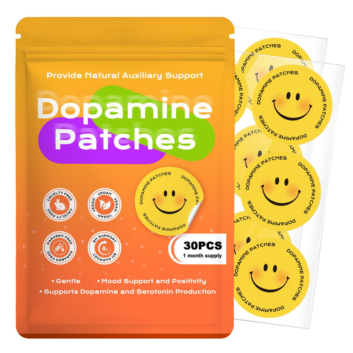 Patches Dopamine Extra Fort La.Ruddimy, boîte de 30 patches