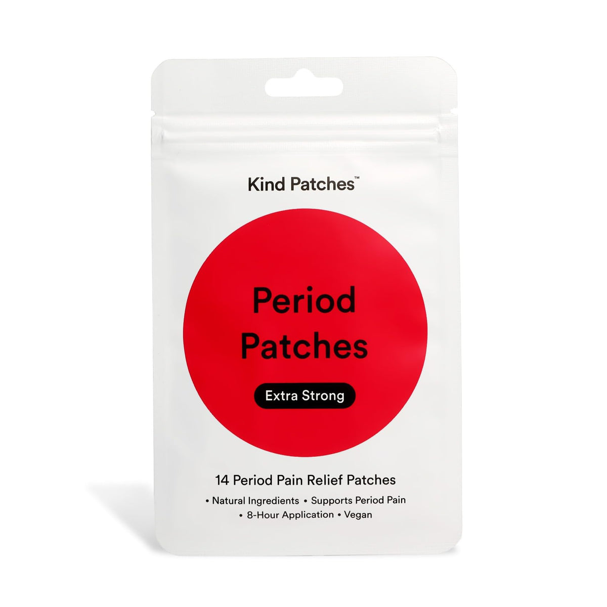 Patches menstruels Kind Patches emballage avant avec 14 unités