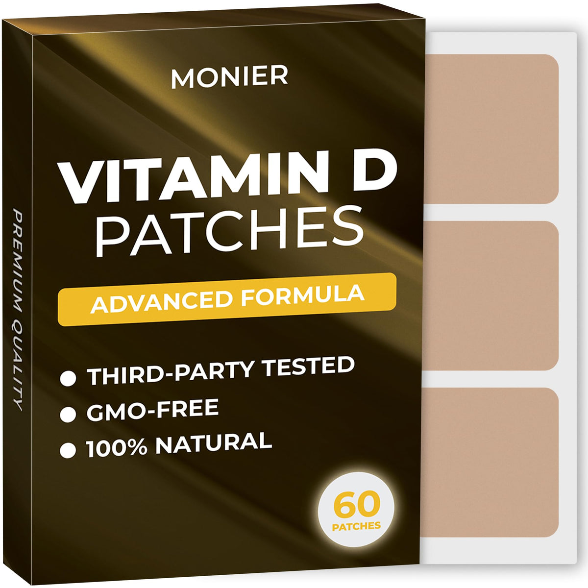 Patches MONIER naturels pack de 60 vue avant