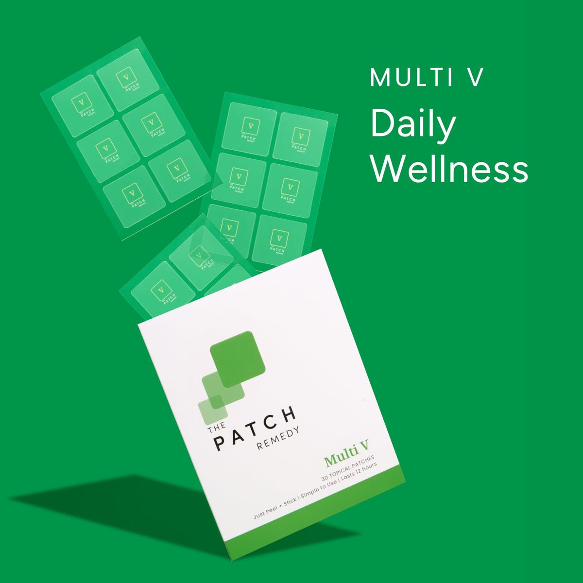 Patches multivitamines The Patch Remedy avec informations sur la composition