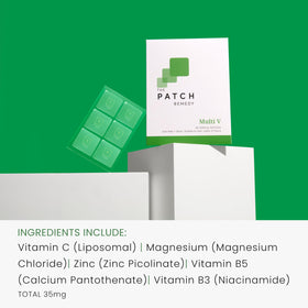 Patches multivitamines The Patch Remedy en situation d'utilisation